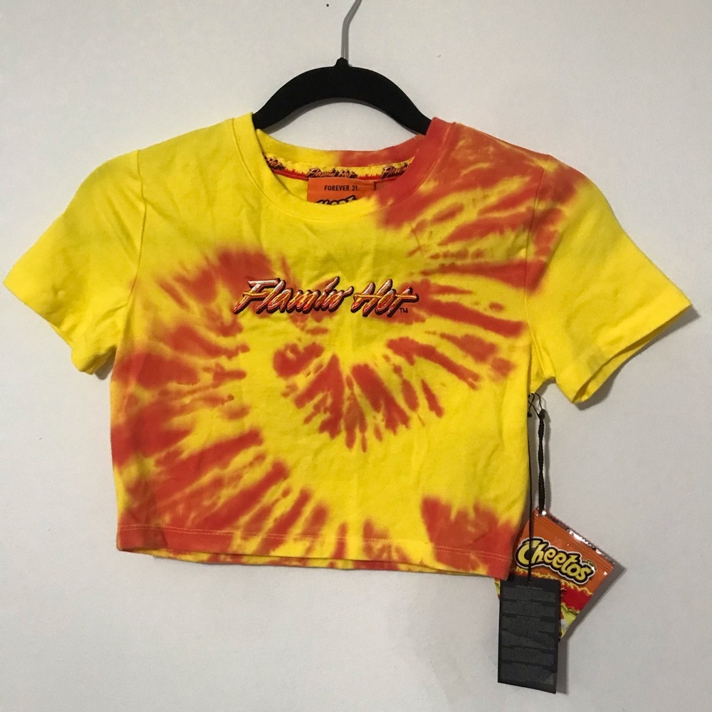 F21 Flamin Hot Crop Top